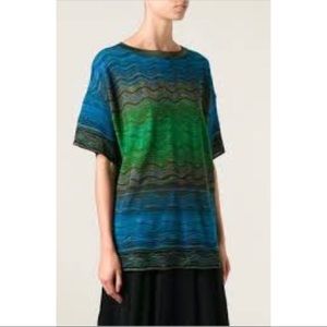 M Missoni Zig Zag Oversized Top